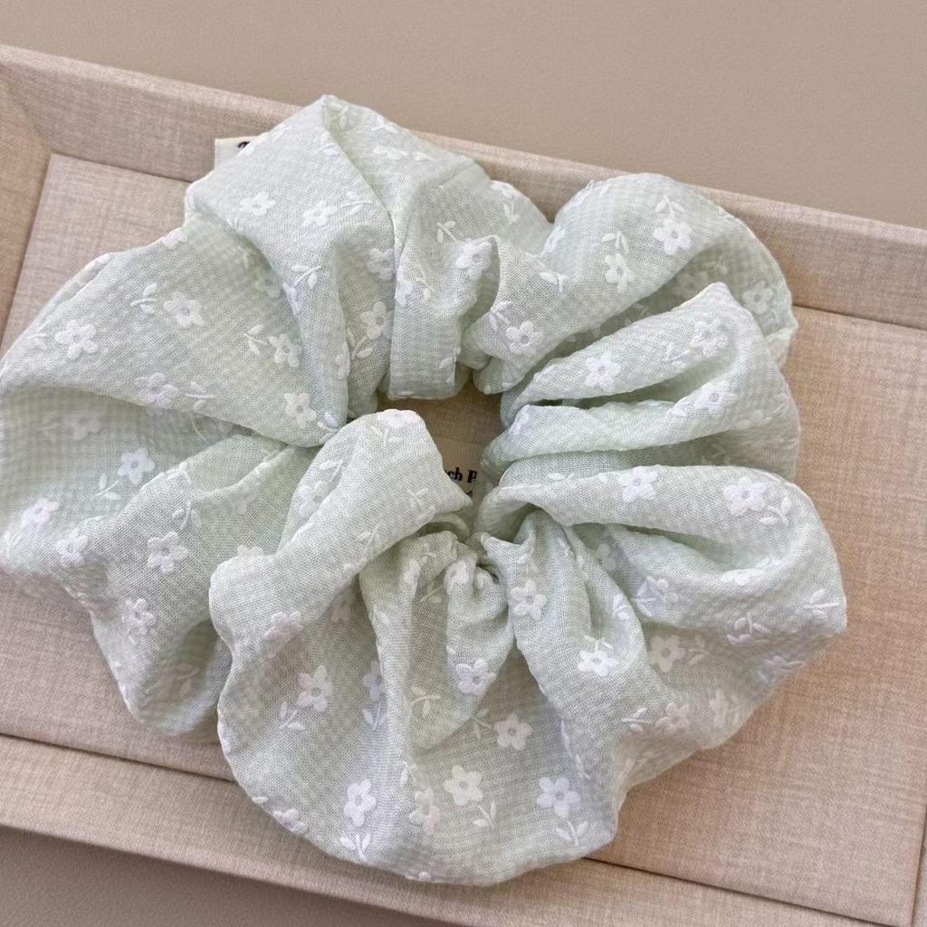 Korean Premium Lace Scrunchie: Women's High-End, Durable, Elastic Hair Accessory