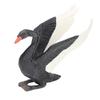 Black Swan Figurine Lifelike Appearance Eco Friendly PVC Stimulate Imagination Black Swan Toy for