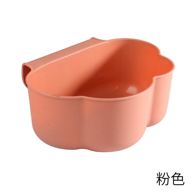 

Cloud Shaped Hanging Trash Bin Kitchen Cabinet Door Mount Waste Basket Creative Home Desktop Storage Organizer 23*18*9cm рожевий