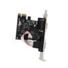 2 Port PCI Express RS232 DB9 Serial Port Card PCIe Serial Expansion Card PCIe Serial Host Controller Card for Windows