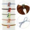 10 Pcs Dinosaur Tie Bands Cloth Accessories Girls Kids Teen Women Hair Care Styling Hair Band Travel School Party