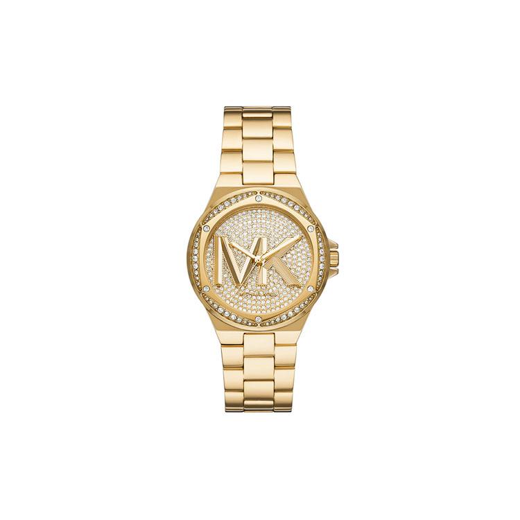 MICHAEL KORS Lennox Pavé Logo Gold-Tone Logo Watch MK7229 MK7229 Single Watch