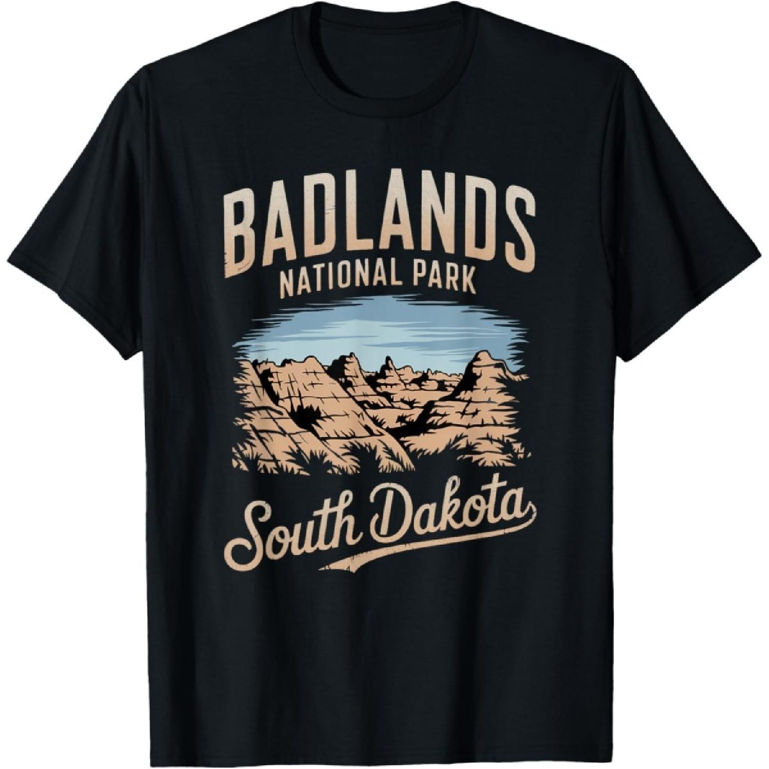 

Scenic Badlands South Dakota National Park T-Shirt XXXXXL чорний