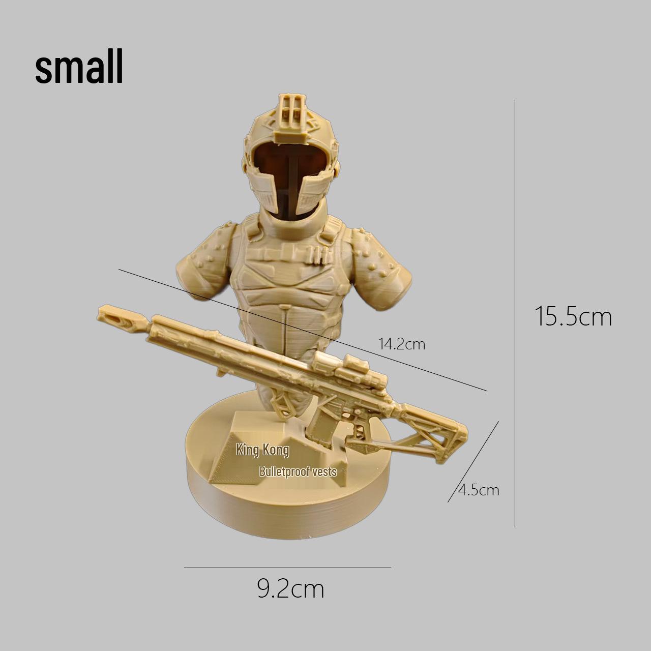 Delta King s Bulletproof Vest Figure: 3D Printed Game Model Ornament