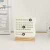 Wiederverwendbarer Ganzjahreskalender, Ewiger Block mit Datumsmarkierer, Schreibtisch-Holz, Moderne minimalistische Basis, DIY-Ring, Ein Tagesplaner für Büro und Zuhause