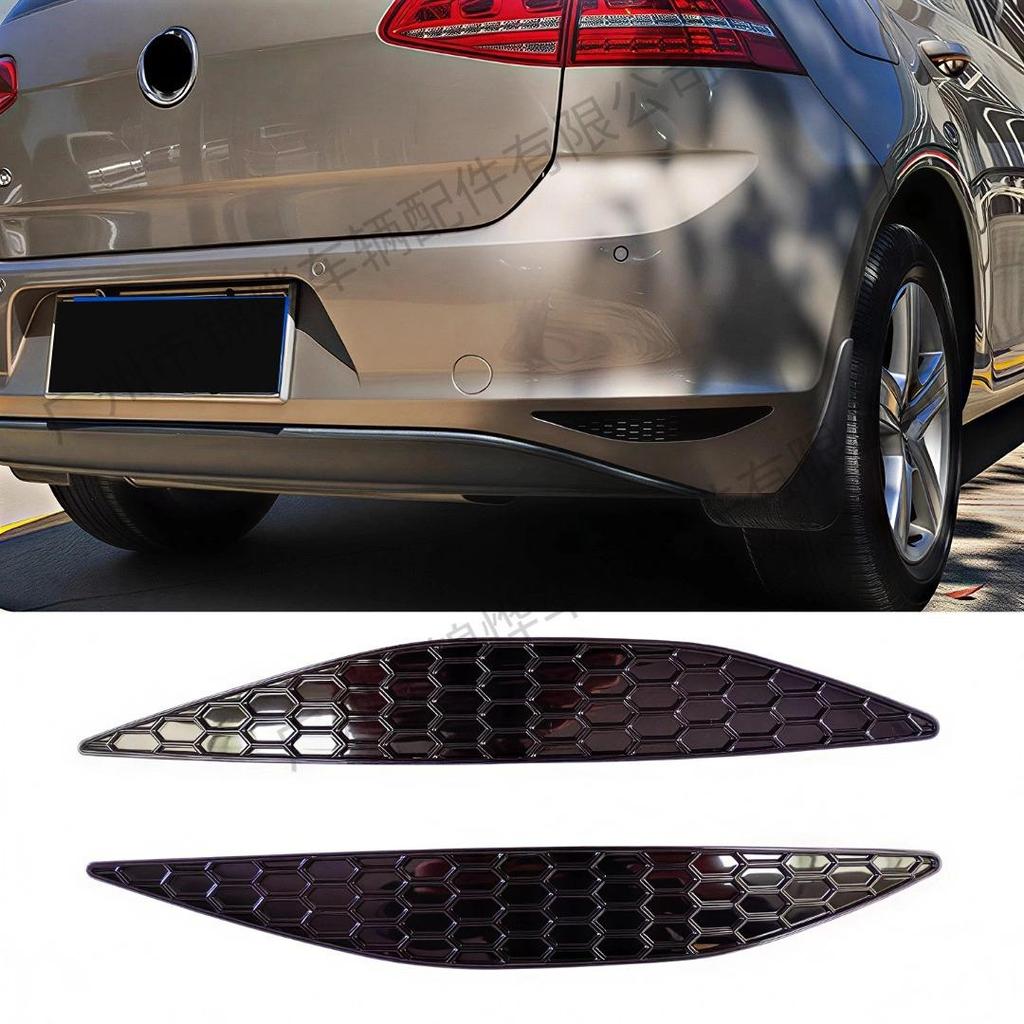Kompatybilny z Golf 7-7.5 (2013-2019) Retrofit listwy zderzaka tylnego o strukturze plastra miodu, wymiana listwy odblasku.