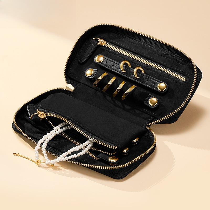 Portable Jewelry Storage Bag Luxury Multi-Functional Travel Organizer for Rings Earrings Necklaces