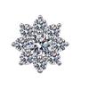 Women Sunflower Earrings One Carat Cubic Flower Shape Zirconia Studs Petal Design Sweet and Lively Jewelry for Daily Wear Dating Party Photoshoot