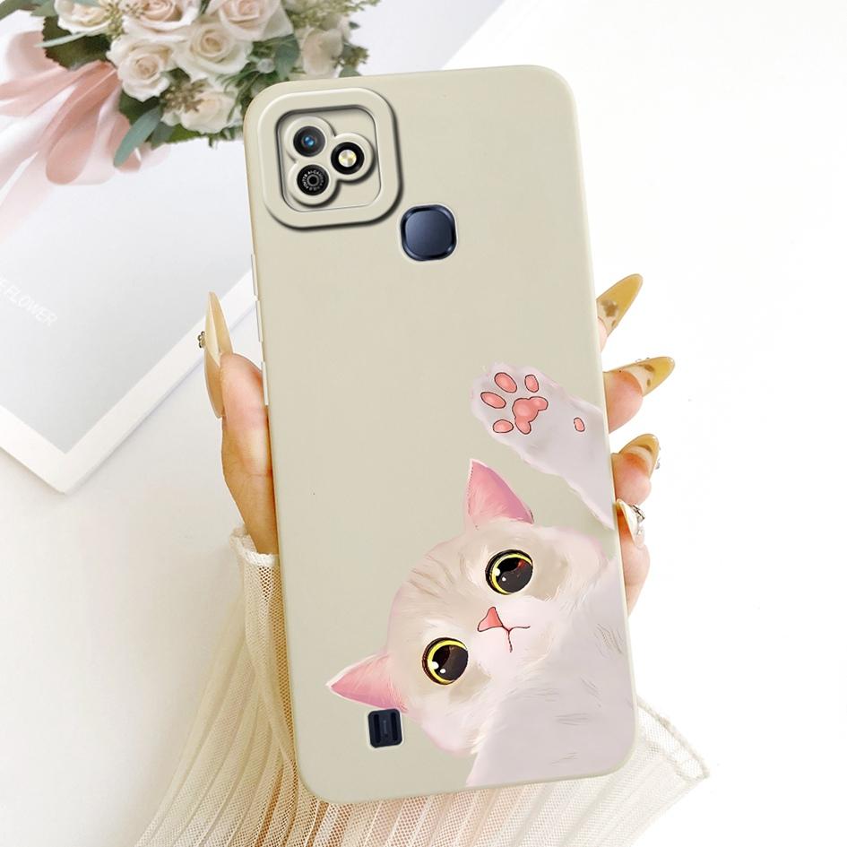 For Infinix Smart HD 2021 Case Cute Cartoon Cat Back Cover Candy Painted Soft Silicone Phone Shell For Infinix SmartHD 2021 Capa