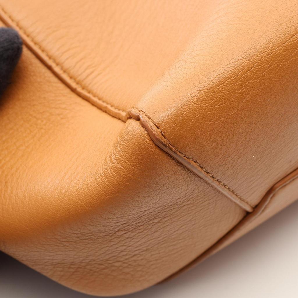 Used BOTTEGA VENETA basket Tote Bag leather Beige Used Women