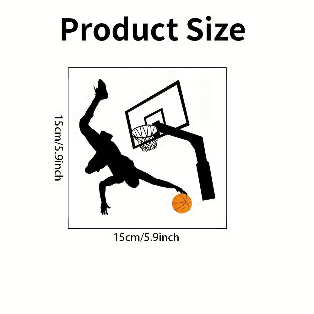 

Basketball Player Switch Stickers Waterproof Wall Stickers Bedroom Living Room Light Switch Vinyl Decals Wall Home Decoration (as the picture,15x15CM)