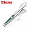 Stainless Steel Food Tongs Non-Slip Meat Salad Bread Serving Clip Barbecue Grill Buffet Clamp Cooking Tools Kitchen Accessories