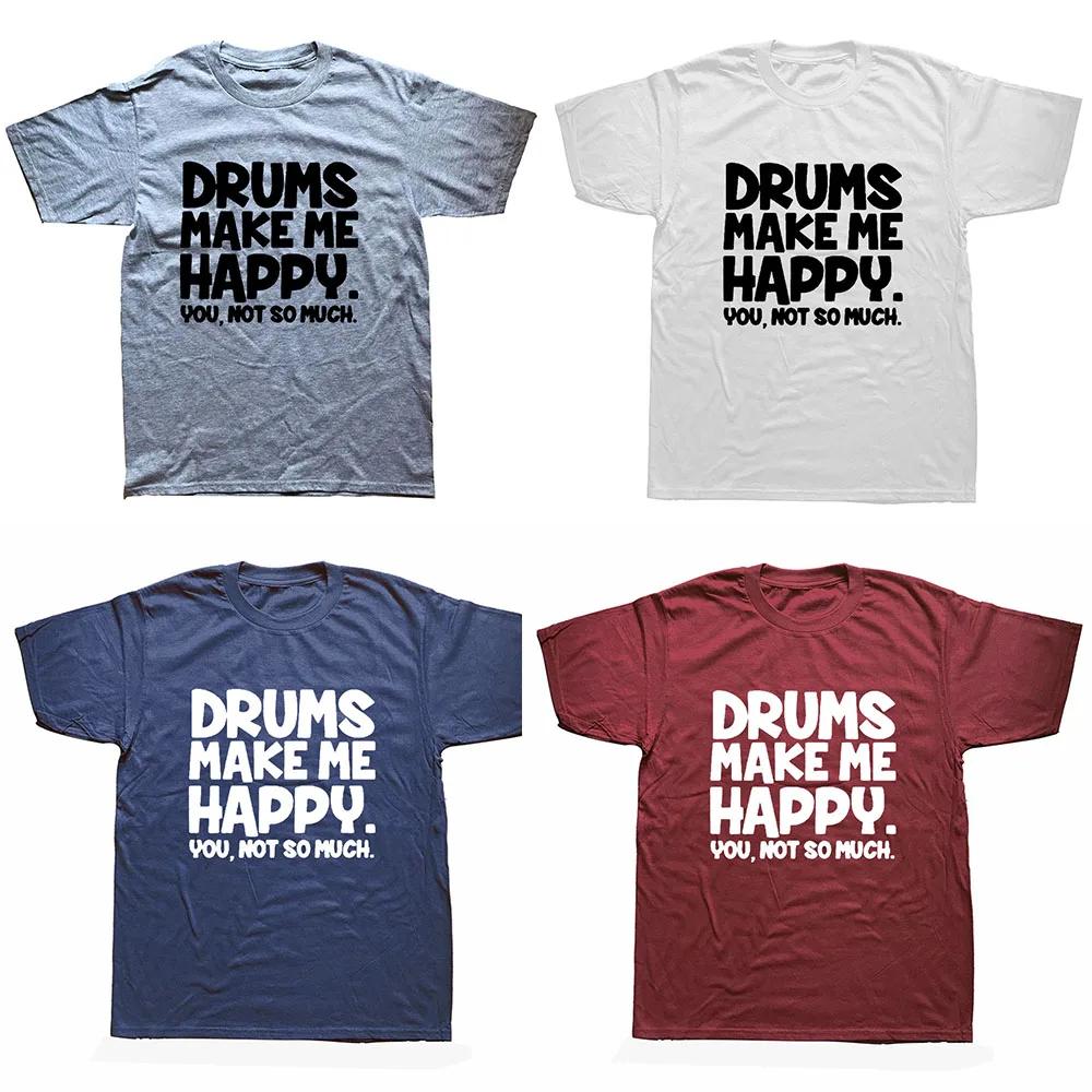 Cool Drums Drummer Rock Roll Sarcastic Funny Graphic Cotton Short Sleeve T Shirts Novelty O-Neck T-shirt