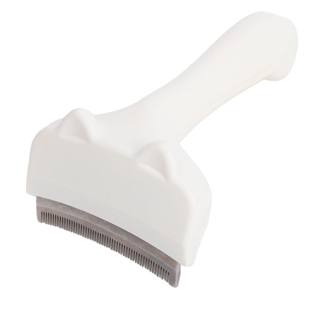 Pet Deshedding Brush Comfortable Handle Curved Design Dog Undercoat Deshedding Tool for Home