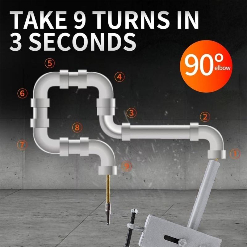 Automatic Wire Threading Tool For Electrical Work Includes 49ft Steel Line And Quick Release Button