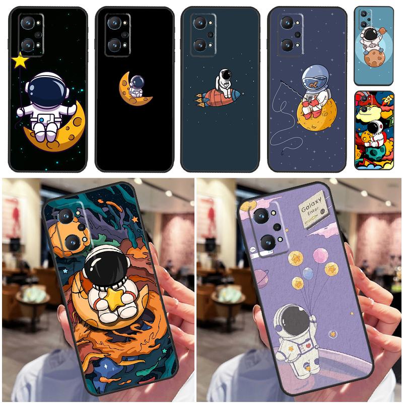 Star Astronaut Cute For Realme GT 7 Pro GT 6T 6 5 C67 C61 C55 C53 C51 C21Y C25S C75 10 11 12 13 14 Pro Plus Case