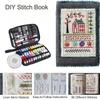 DIY Embroidery Stitches Book Hand Sewing Guide For Beginners Cross Stitches Patterns Needlework Tutorial With Sampler Templates