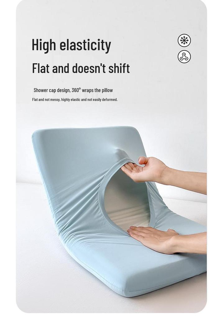 Free Shipping Ice Silk Pillowcases: Set of Two Cooling, High Elasticity, Summer Memory Foam Covers