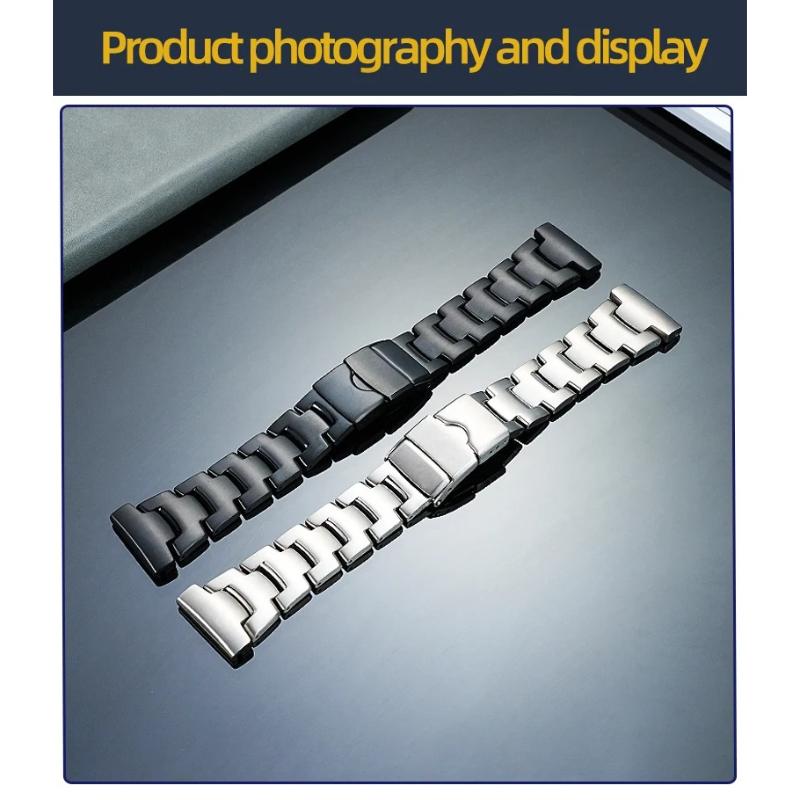 Pro Casio Prorek prw-6600 prg-650 Titanový kovový řemínek k hodinkám PRW-30/50/60/70YT prw-6900/6800 Náramek Titanová slitina Řetěz k hodinkám