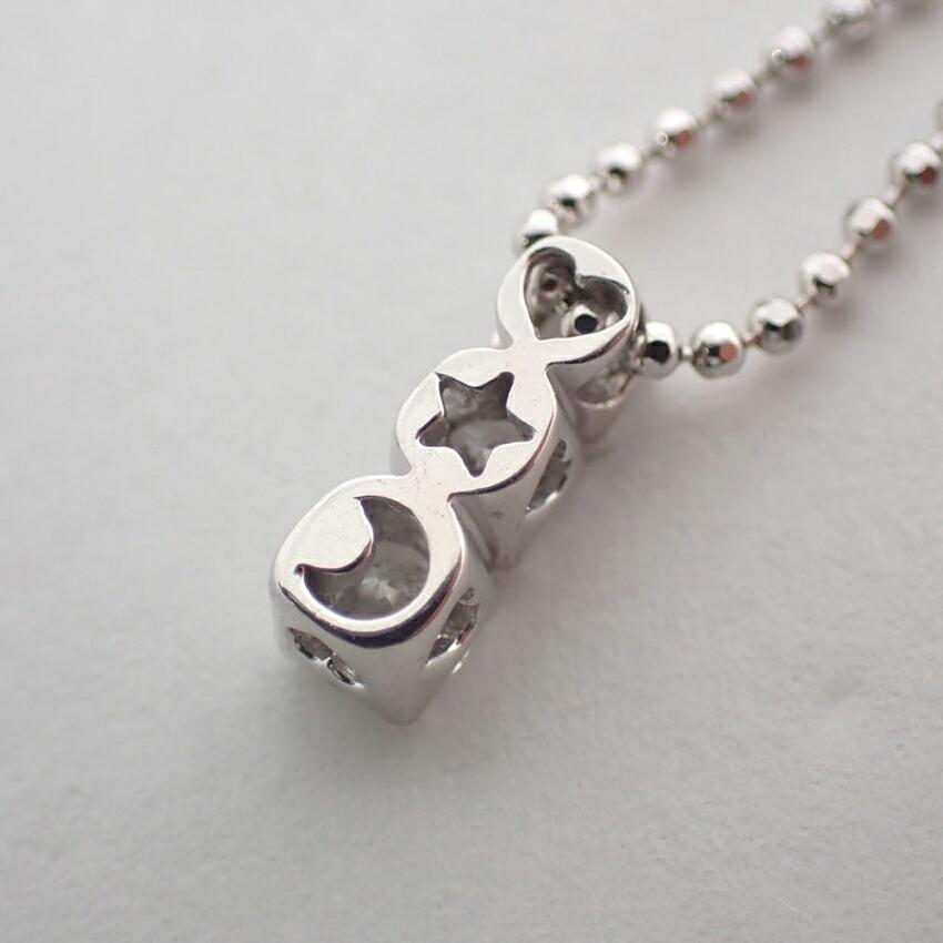 [Used] Ponte Vecchio/Ponte Vecchio K18WG Diamond Pendant/necklace/g480-22