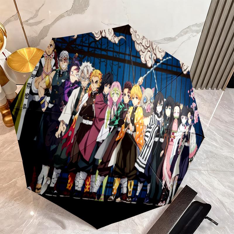 Japanese-style Cartoon Demon Slayer Kamado Tanjiro & Kamado Nezuko Umbrella Including Home Travel and Outdoor Activities Multi Functional Umbrella 32