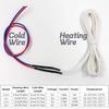 0.5~2m Silicone Rubber Hotline, 5V Silicone Rubber Low Voltage Wire, Heat Cable Pliable Heating Cable(0.5m)