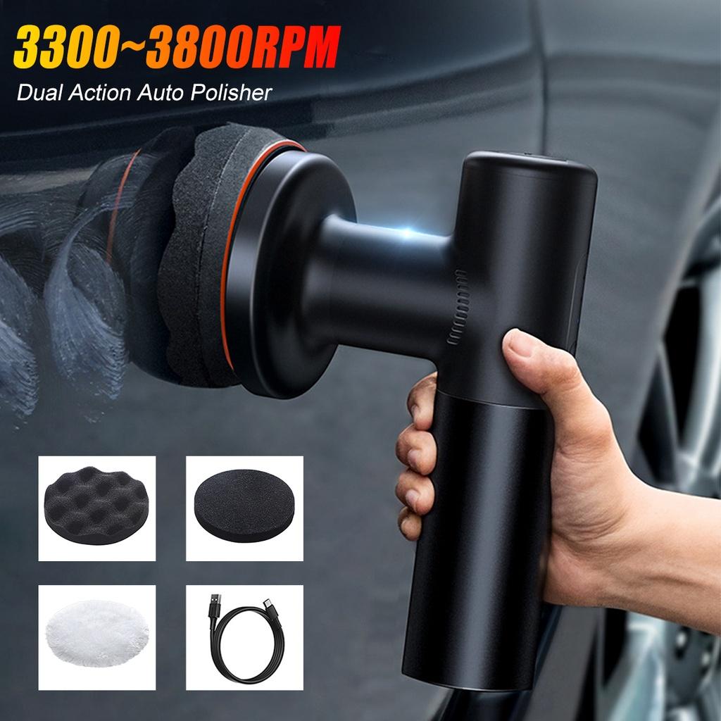 30W 3300~3800RPM Electric Car Polishing Machine For Car Home Cordless Dual Action Auto Polisher Buffing Waxing Machine