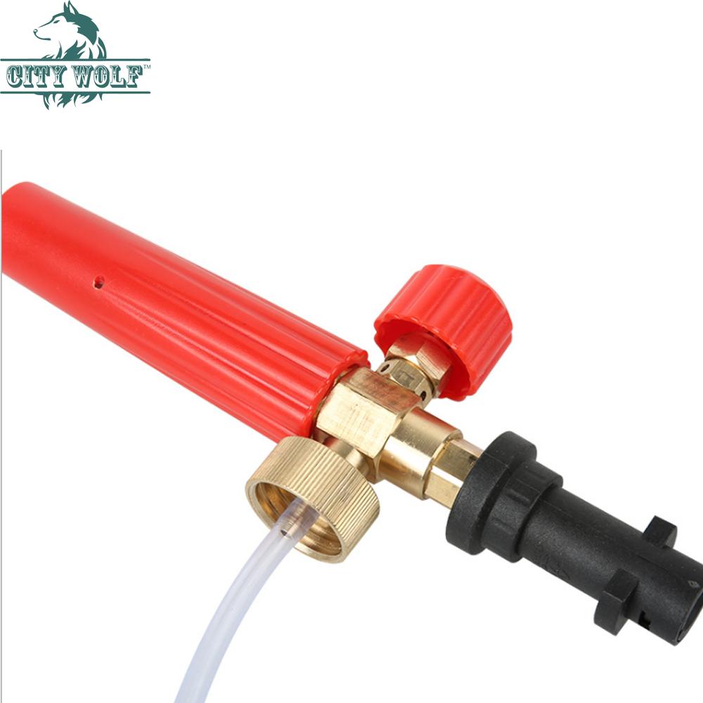 Snow Foam Lance Brass For Karcher K2 K3 K4 K5 K6 K7 High Pressure Washer Sprayer Gun Car Wash Tool Motorcycle Cleaning Foam Gun