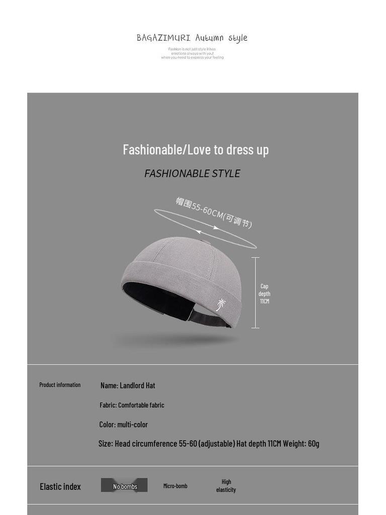 Unisexowa haftowana czapka bez ronda z płaskim daszkiem z drzewem kokosowym - Retro Hip Hop Podróżna