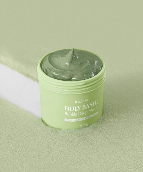 [Cleansing SET] Holy Basil Bubble Deep Mask 90g Cleansing sponge set