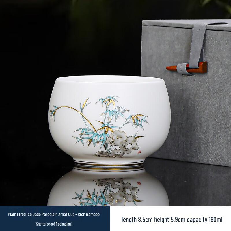 

Chaxun Mutton-Fat Jade Porcelain Master Tea Cup