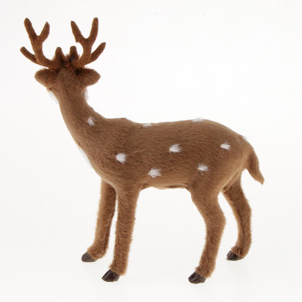 Simulation Standing Deer Animal Model Figurine Home and Crafts