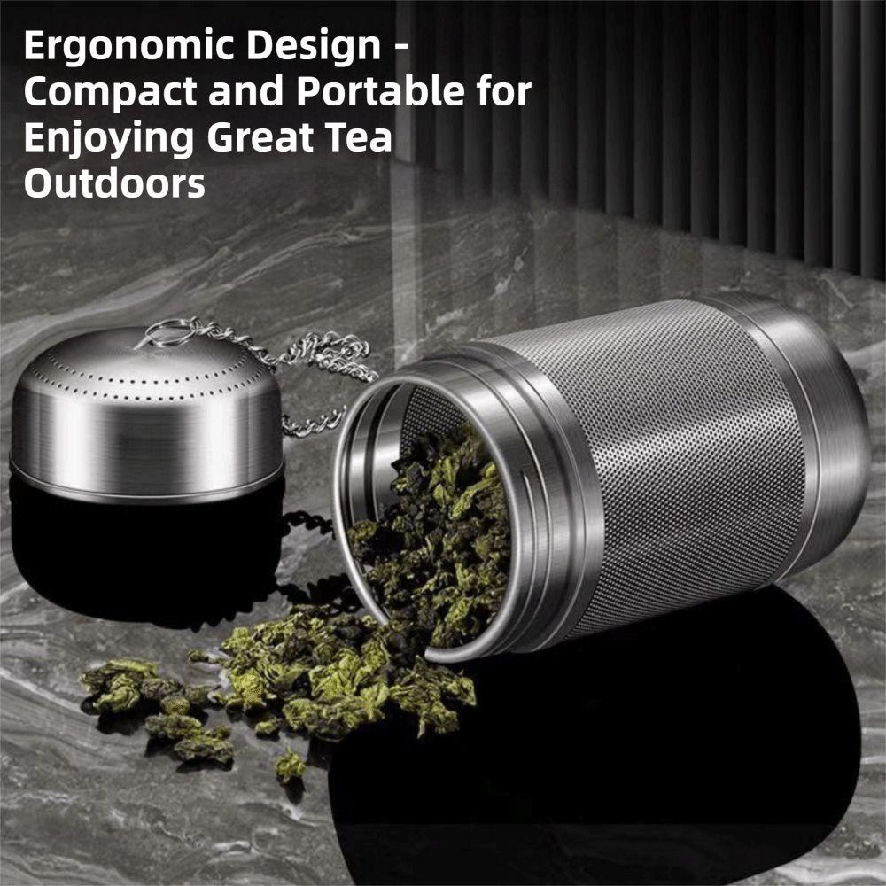 Rostfritt stål Lösbladste-bryggare Finmaskiga filterpåsar Te-infuser Sil Köks-tekärl