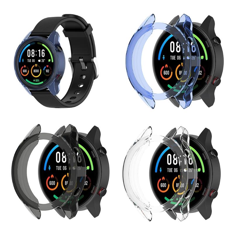 Protective for Case for  Mi Watch Color Sports Edition Scratch-Resistant Shockproof Frame Cover Wear Resistant for Shell