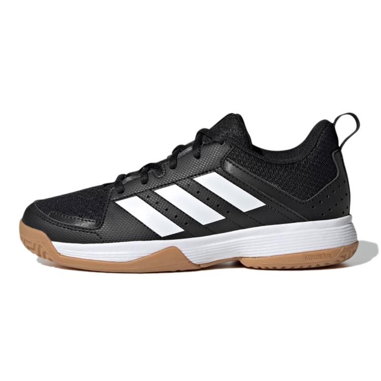 

Adidas Ligra 7 Indoor J Breathable Lightweight And Wear Resistant Badminton Shoes Black Back Teenagers 37