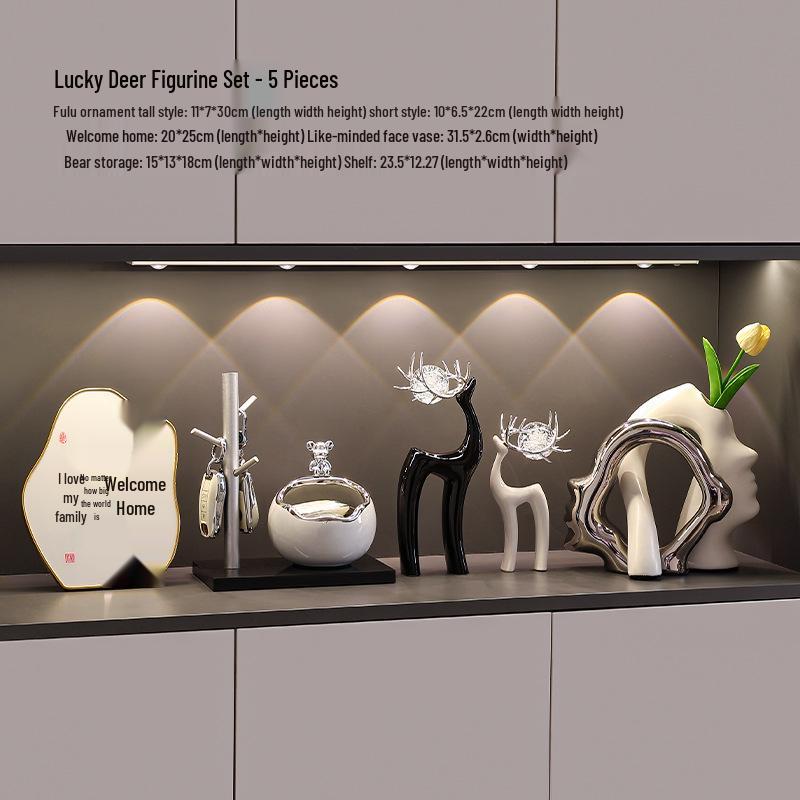 Fulu Luxury Living Room Tabletop Ornaments: High-End Decor for Wine Cabinets, TV Sideboards, and Housewarming Gifts