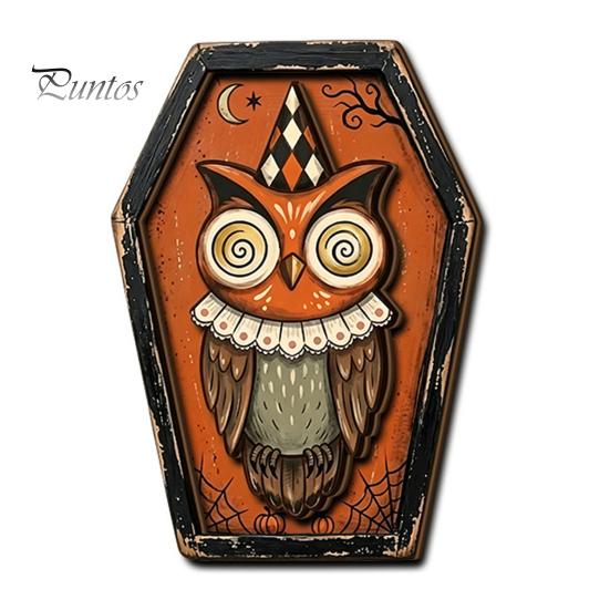 Fall Farmhouse Tabletop Centerpiece Vintage Halloween Wooden Decor, Cat Mummy Skeleton Figurines, Decorative Signs for Fireplace Shelf Mantel