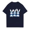 Easter - Men's Casual Baggy Bunny  Print T-shirt Round Neck Pull-over Short-sleeved Top