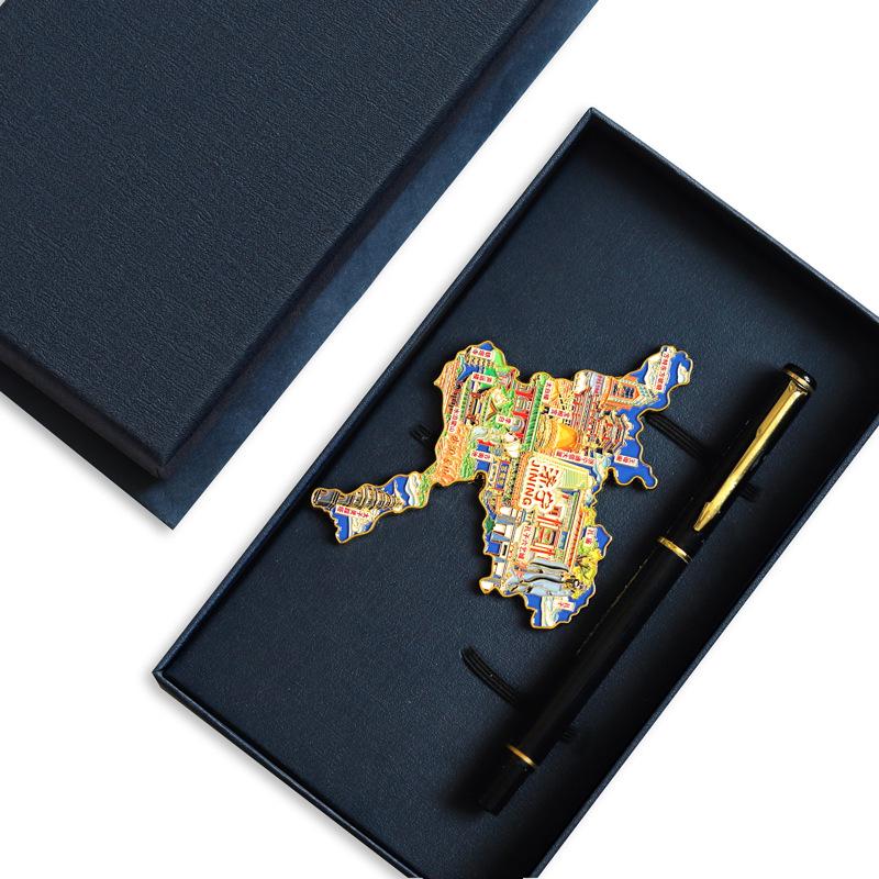 Binzhou Gelber Fluss Turm Magnet, Haifeng Pagode & Zhonghai Park. Kulturtourismus-Geschenk.