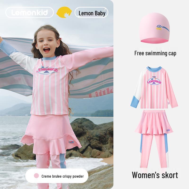 

Lemon Baby Quick-Dry Chlorine-Resistant Swimsuit for Boys and Girls Size 140 [125-135CM, 55-65 kg]