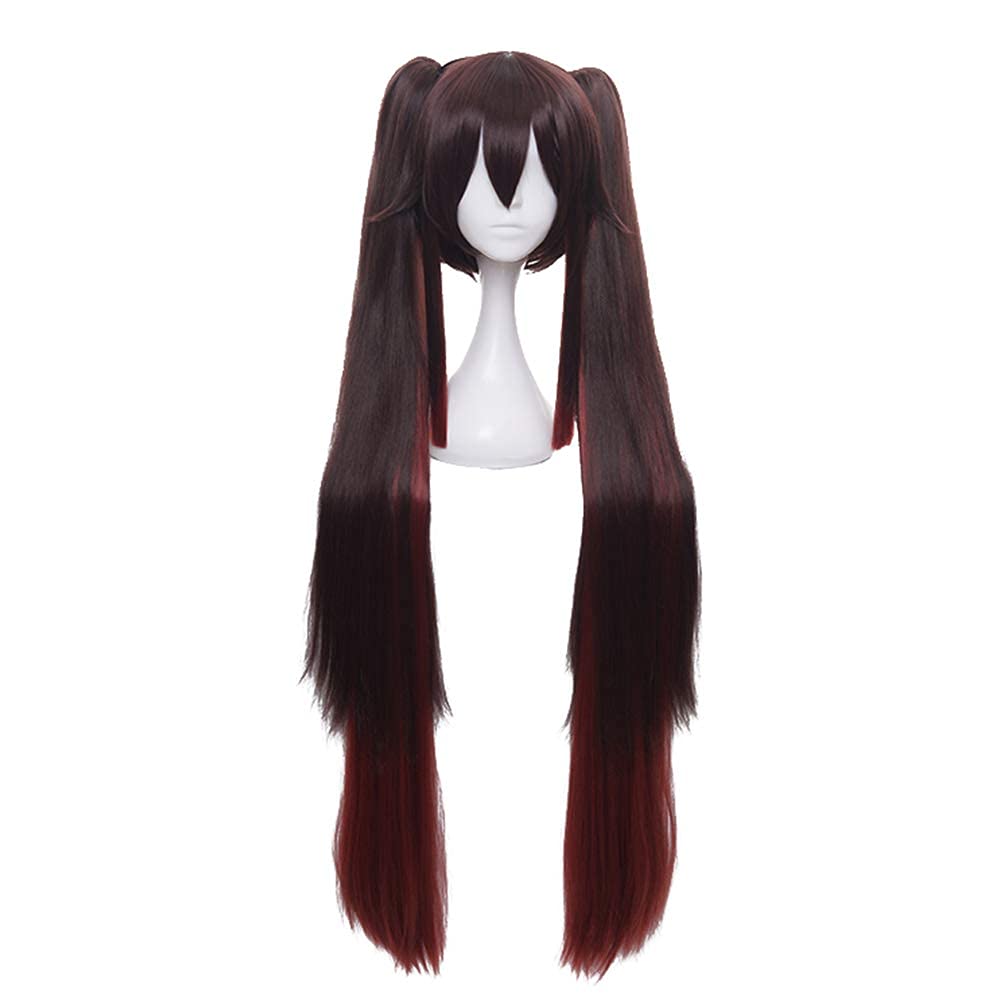 Genshin Impact Eileen Kurumi Cosplay Wig Costume with Net