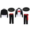 Kinder 5-teiliges Mariachi-Outfit: Weste, Hose, Jacke, Gürtel und Hut für Halloween, Cosplay, Mexikanische Mottoparty, Kostüm