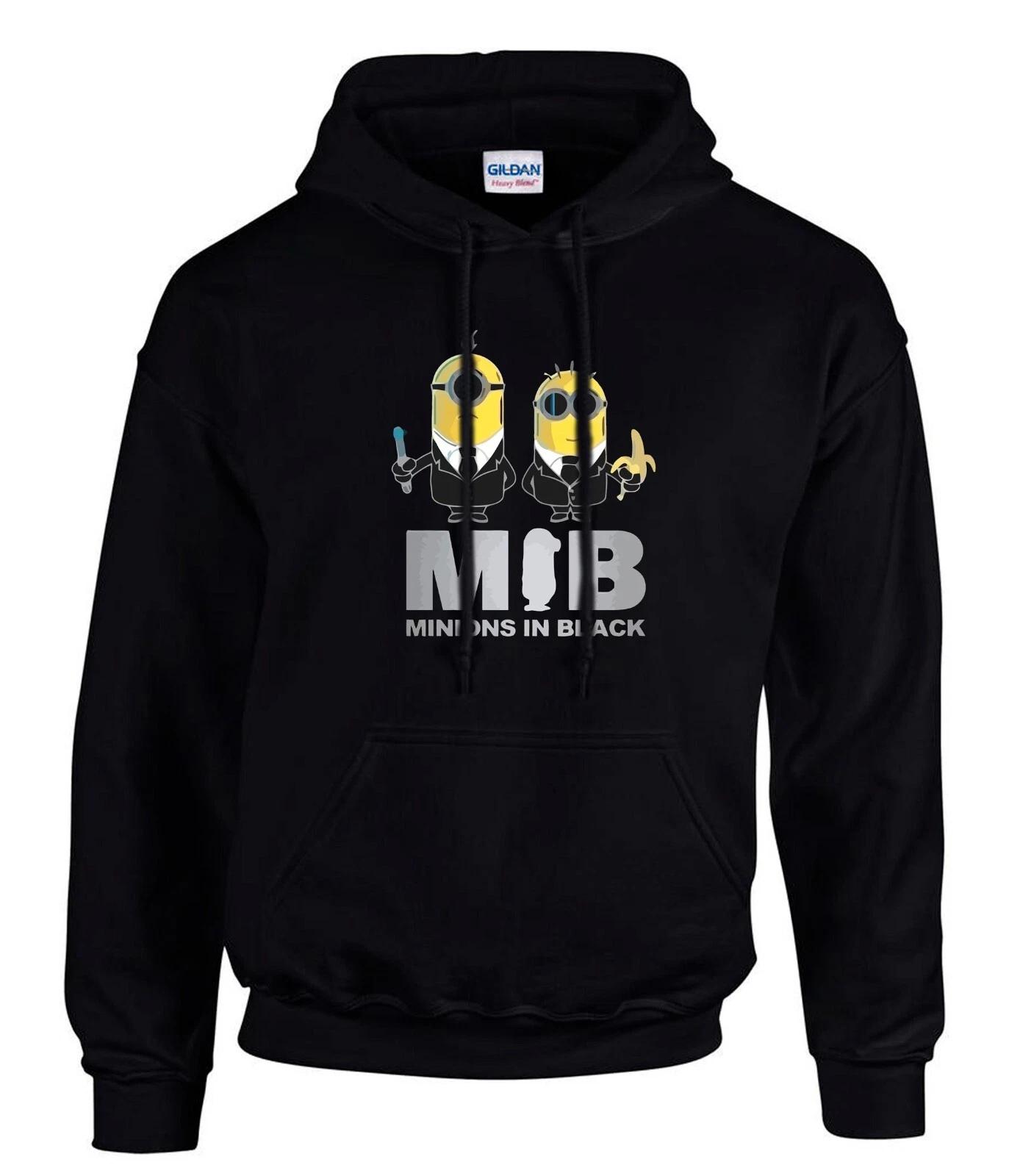Minions In Black banana unverbesserlic Schwarze Hoodies Kapuzenpullover -3047-SW M