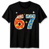 Six Seven 67th Birthday Celebration Numbers Unisex T Shirt Unisex Unisex Graphic Tee