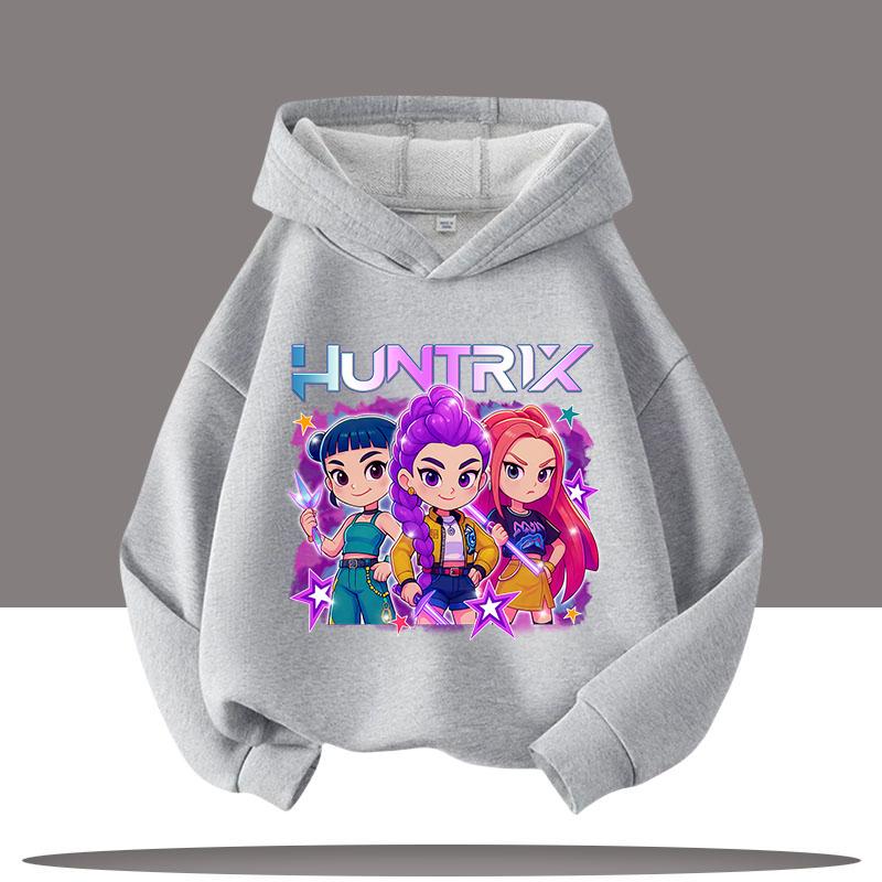 KPop Demon Hunters Hoodies for Kid's Autumn Winter New Cotton Hoodie Fashion 2025 Movie Hoody for Adult Kids Mother-to-be Top