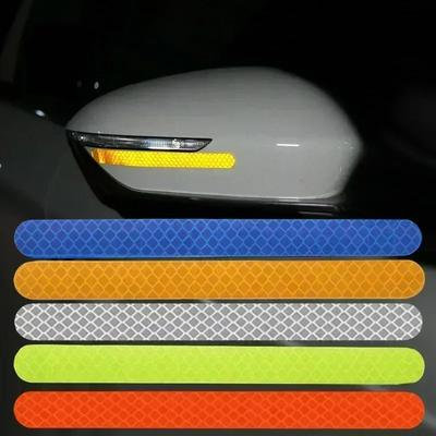 Zpětné zrcátko auta Reflektorové samolepky Univerzální Varovné Protisrážkové Reflexní proužky Auto Vnější doplňky Reflexní páska