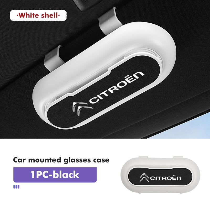 APS2 Car Sun Visor Glasses Case Sunglasses Clip Holder Storage Box For Citroen Jumper Celysee Cactus Picasso Aircross Saxo Grand