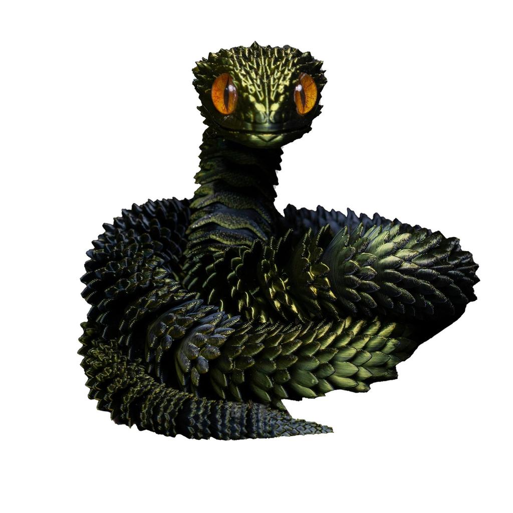 Flexible 60cm Snake Toy Model Realistic Design with Textured Body Soft Material for Educational and Recreational Use