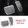 USVOTOV Foot Pedal Pad Replacement for Tesla Model 3 Model Y Juniper 2025 2026 Accelerator Brake Foot Pedal Covers Accessories