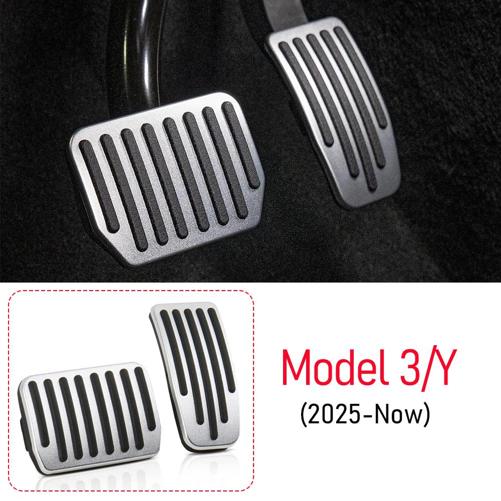 USVOTOV Foot Pedal Pad Replacement for Tesla Model 3 Model Y Juniper 2025 2026 Accelerator Brake Foot Pedal Covers Accessories